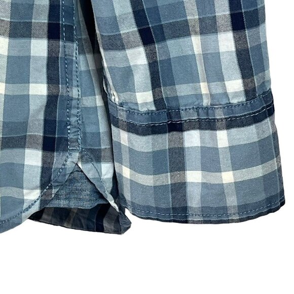 Tommy Hilfiger Mens Custom Fit Shirt Blue Plaid Long Sleeve Casual XL - Picture 6 of 10